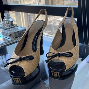 Fendi heel 5” platform 1.5”